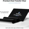 Primology Heat Transfer Vinyl: 10 Pack 12" x 10" Premium Iron On Vinyl, HTV Vinyl for T-Shirts - HTV for Cricut, Silhouette - Image 9