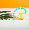 Bright Starts Grab & Spin Baby Rattle & BPA-Free Teether Toy, Ages 3 Months+, Colors May Vary - Image 5