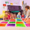 Art3d Liquid Sensory Floor Decorative Tiles, 11.8"x11.8" Square, Colorful, 4 Tiles - Image 2