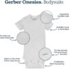 Gerber unisex-baby 5-pack Solid Onesies Bodysuits - Image 18