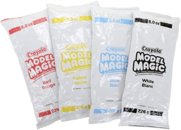  Crayola Model Magic White, Modeling Clay Alternative, At Home  Crafts for Kids, 4 oz : Toys & Games