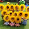 Sunflower Headgear, Funny Performance Props, Sunflower Hat Hood for Dance Party Festival Games Kids Teens Adults - Image 5