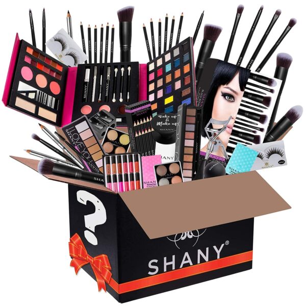 SHANY Gift Surprise - AMAZON EXCLUSIVE - All in One Makeup Bundle - Includes Pro Makeup Brush Set, Eyeshadow Palette,Makeup Set