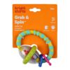Bright Starts Grab & Spin Baby Rattle & BPA-Free Teether Toy, Ages 3 Months+, Colors May Vary - Image 6