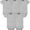 Gerber unisex-baby 5-pack Solid Onesies Bodysuits - Image 6